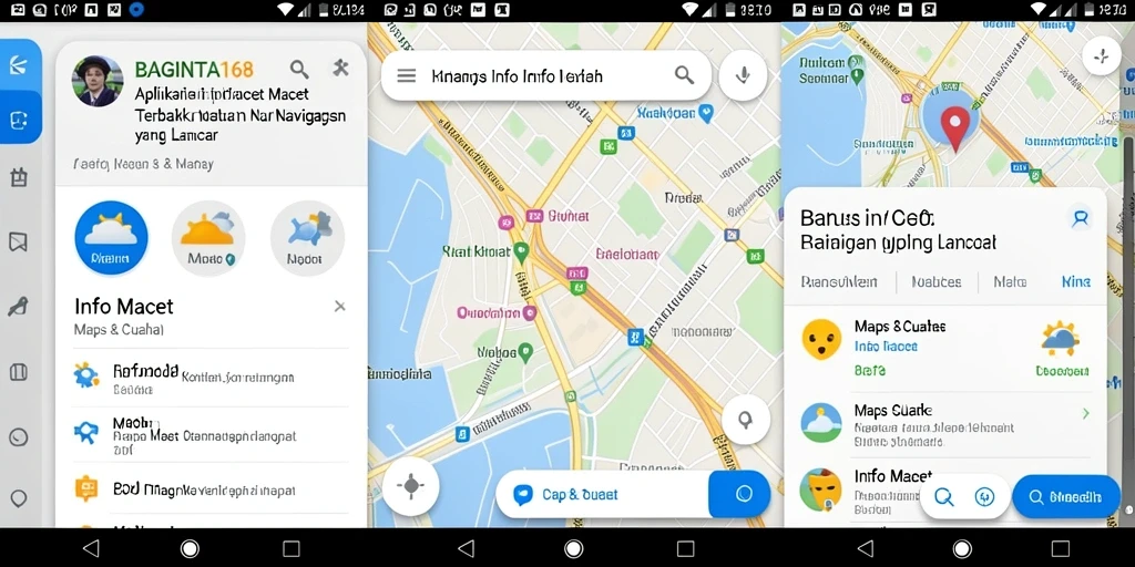 Antarmuka aplikasi BAGINTA168 menampilkan informasi lalu lintas terkini.