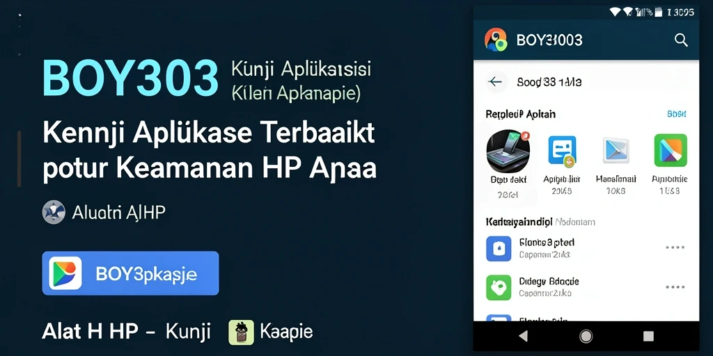 Antarmuka BOY303 yang modern dan mudah digunakan untuk Kunci Aplikasi.