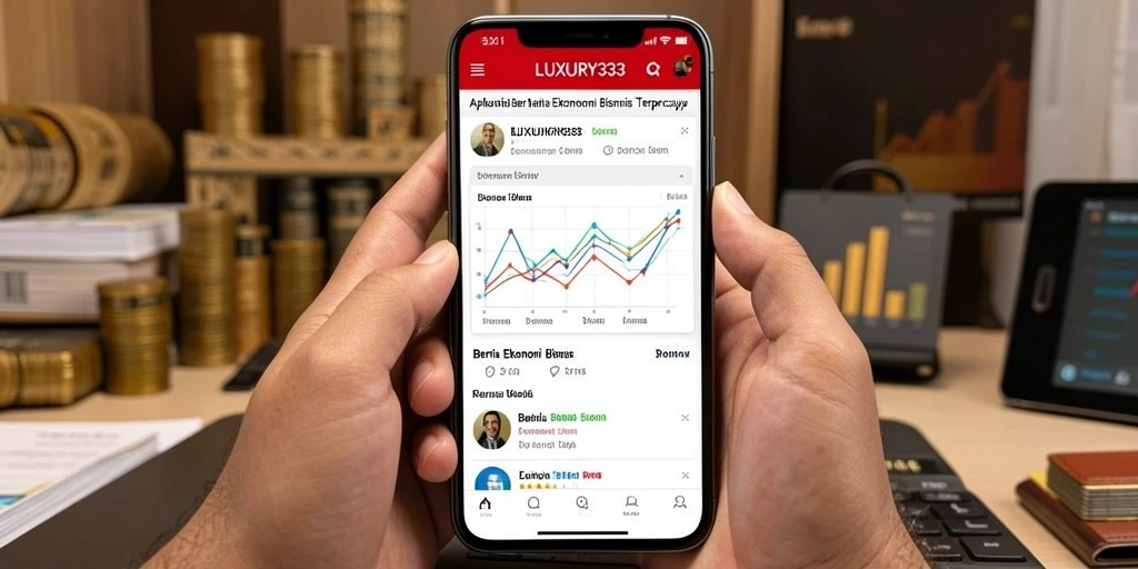 Antarmuka LUXURY333 yang informatif dan menarik untuk berita Ekonomi Bisnis.