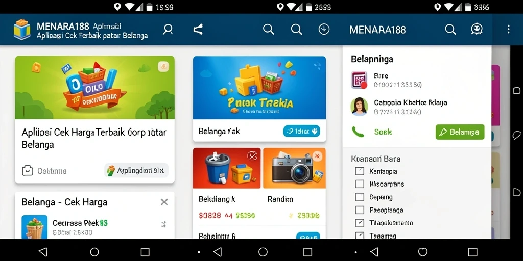 Antarmuka aplikasi MENARA188 untuk Cek Harga yang menarik dan informatif.
