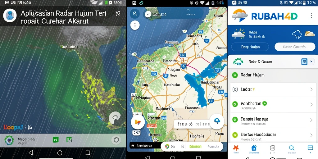 Screenshot RUBAH4D menampilkan fungsi radar hujan yang akurat dan informatif.