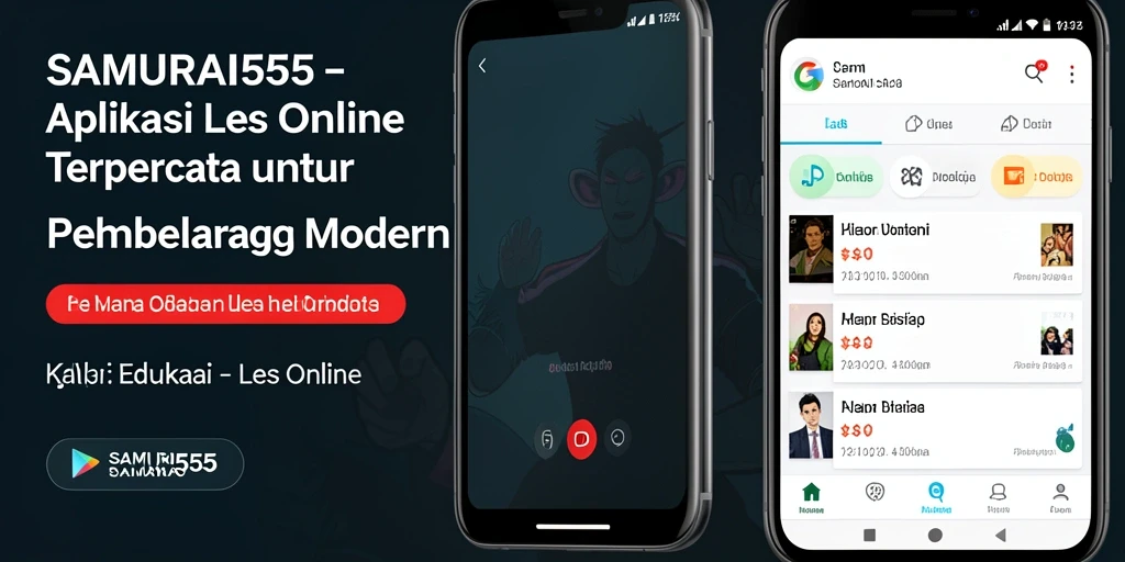 Tampilan antarmuka SAMURAI555 yang intuitif dan menarik untuk belajar.