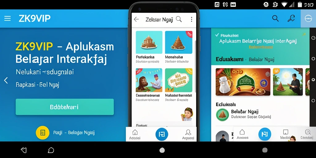 Antarmuka ZK9VIP yang interaktif untuk belajar ngaji.