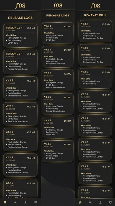 Riwayat Versi f08 untuk Pengguna Android